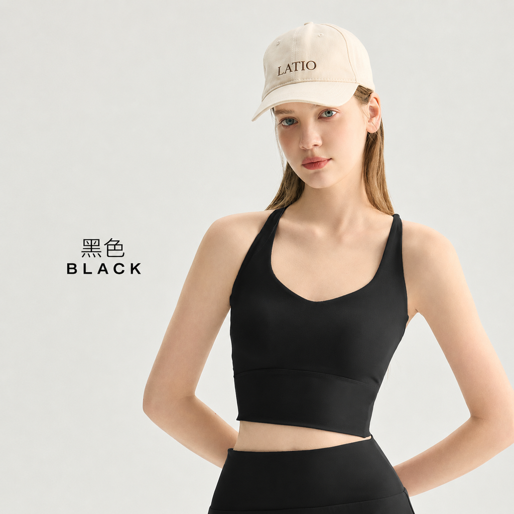 Color-Block Yoga Tank Top with Built-In Bra Cups