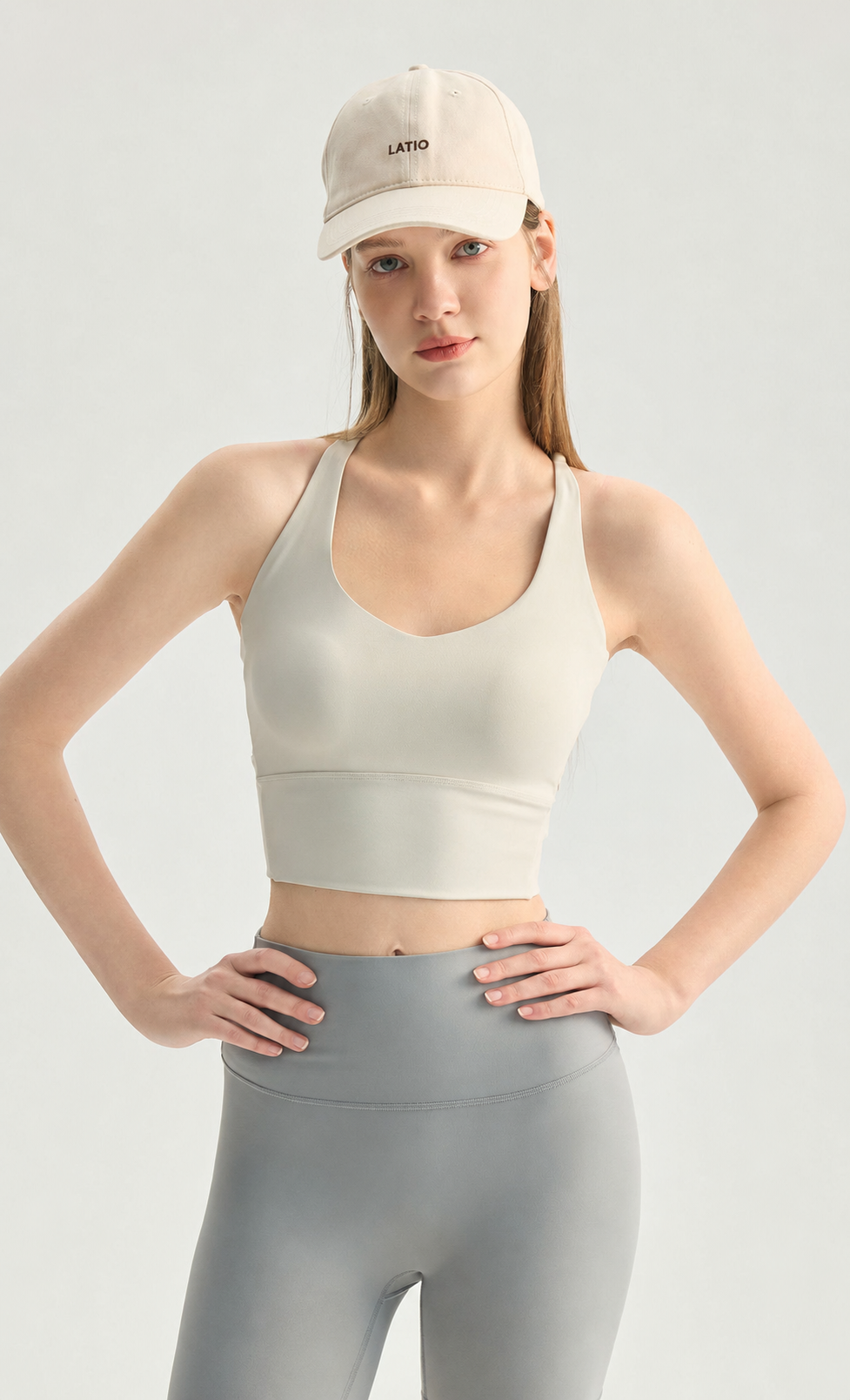 Color-Block Yoga Tank Top with Built-In Bra Cups